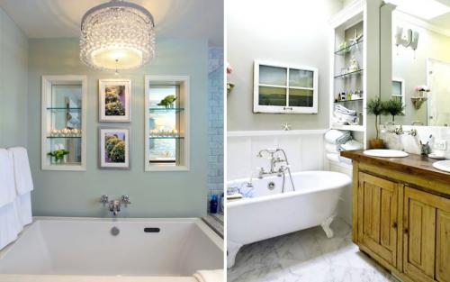 Как оформить маленькое окно в ванной. Вид оконного проема в ванной