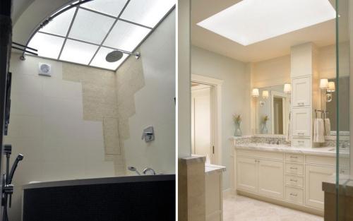 Как оформить маленькое окно в ванной. Вид оконного проема в ванной