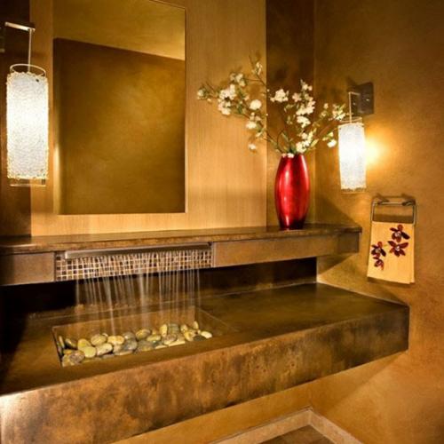 Как украсить столешницу в ванной. Материалы изготовления столешниц для ванной