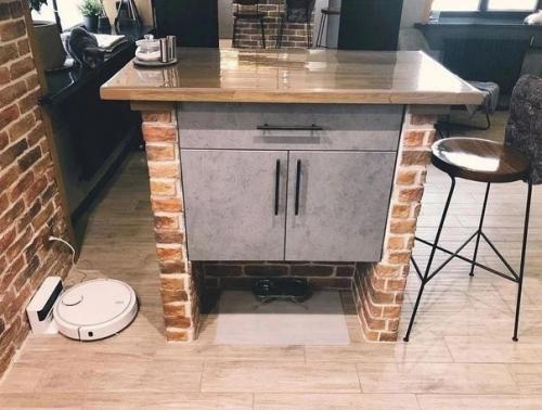 Ну очень атмосферный интерьер получился в этой кухне. 04