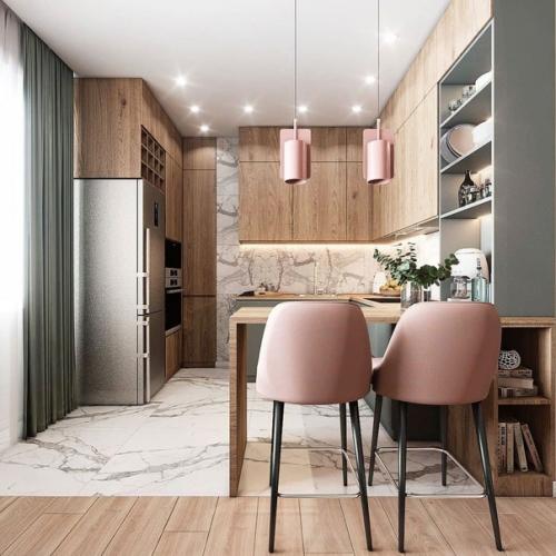 Кухня - гостиная.  Подсветки много не бывает. 01