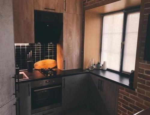 Ну очень атмосферный интерьер получился в этой кухне. 07