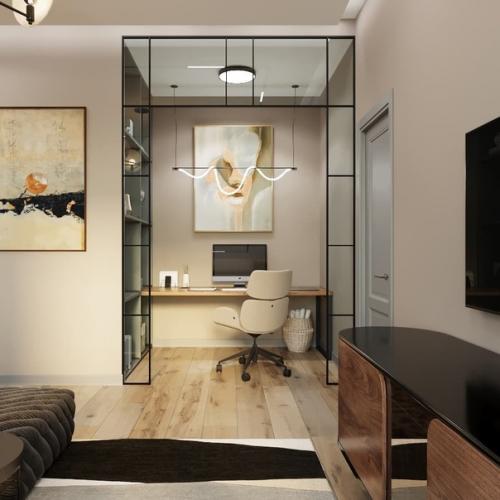 Кухонный гарнитур как украшение гостиной. 04