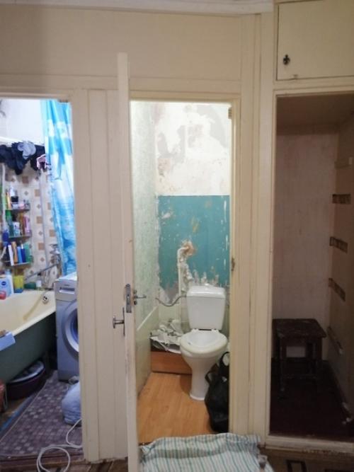 Совместили ванную с туалетом. 01