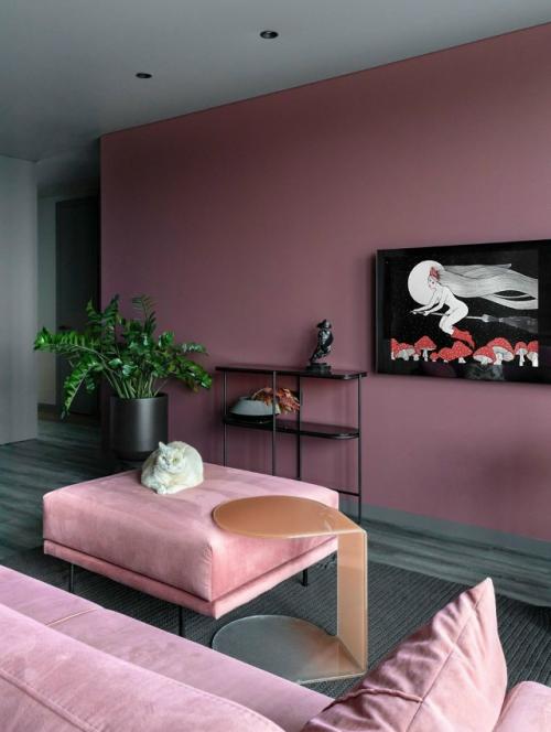 Темно-серый и марсала: смелая квартира в Минске. 08