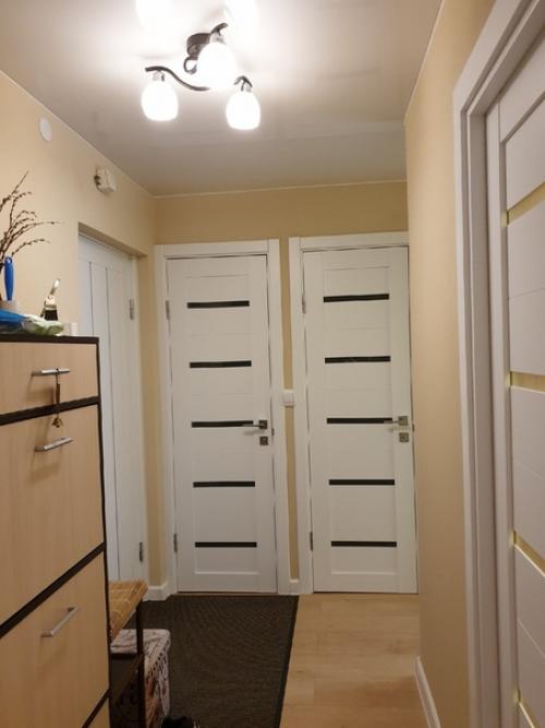 Сделали санузел, прихожую и кухню осталось на кухню докупить духовой шкаф.  