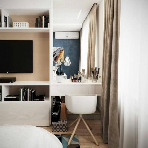 Обратите внимание на оформление обеденной зоны в кухне. 09