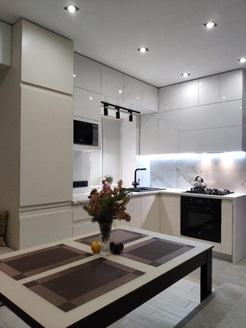 Наша кухня. На днях закончили сборку.