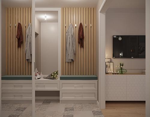 Удачный проект однушки с зонированием. 04