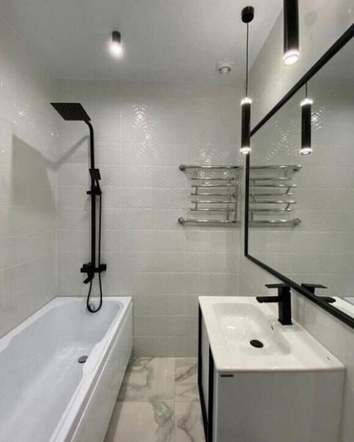 Ремонт в новостройке. Весь интерьер в холодной цветовой гамме выполнен. 08