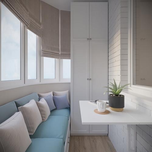 Удачный проект однушки с зонированием. 07