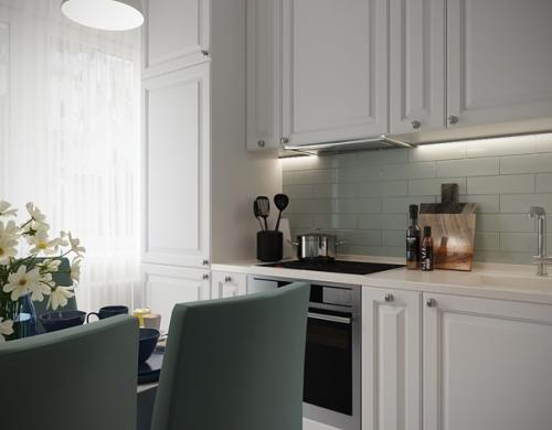 Удачный проект однушки с зонированием. 05