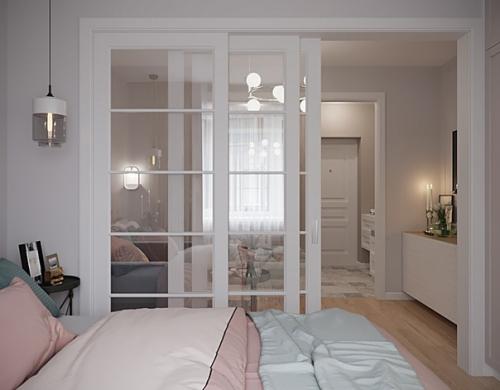 Удачный проект однушки с зонированием. 01