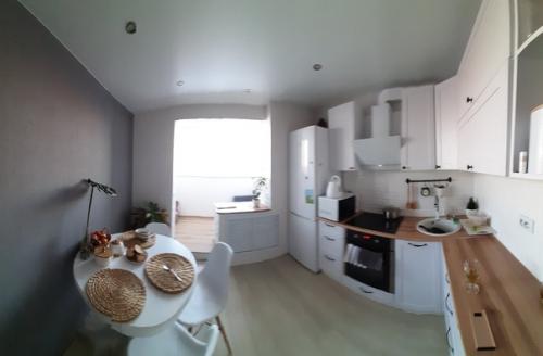 Переделали наконец то нашу зелёную кухню, утеплили балкон и убрали оконный блок. 02