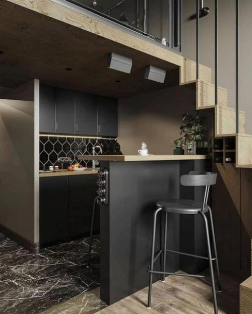 Двухуровневая квартира площадью всего лишь 19 кв. 01