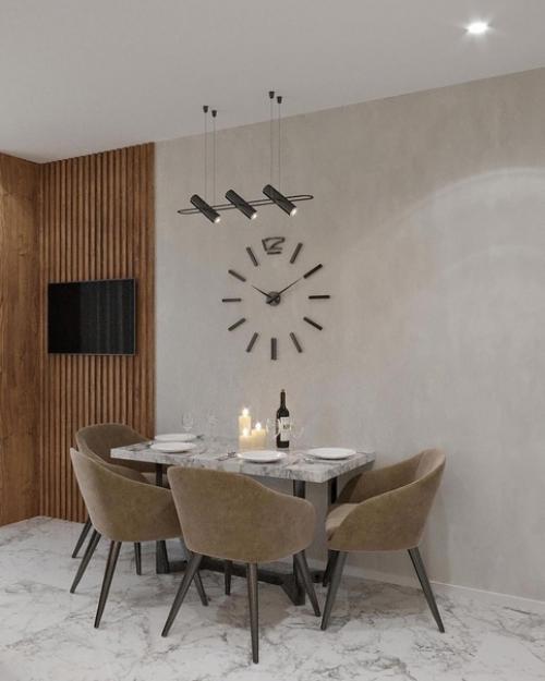 Кухня - гостиная с барной стойкой. 04