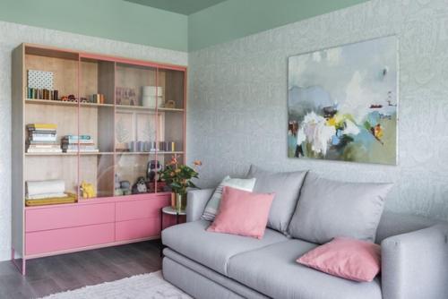 Двухкомнатная квартира 81 м для молодой пары, жаждущей цветовых экспериментов. 06