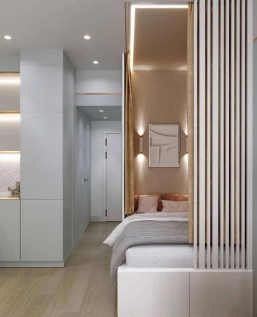 Немного фантазии и замечательный интерьер квартиры - студии готов! 01