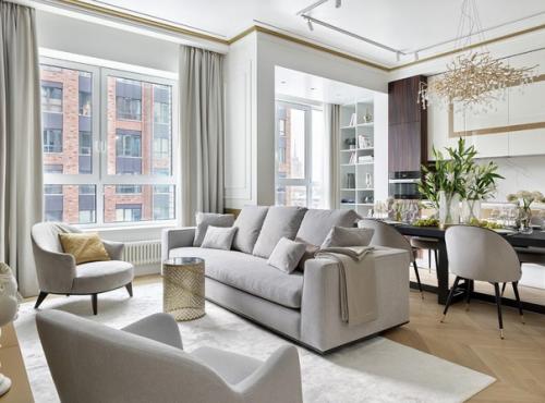 Современный, лёгкий и лаконичный интерьер от Анны святославской. 02