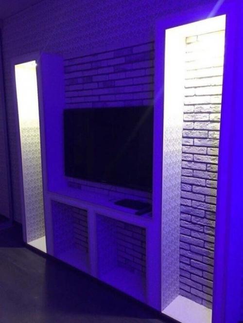 Вариант оформления тв зоны. 06