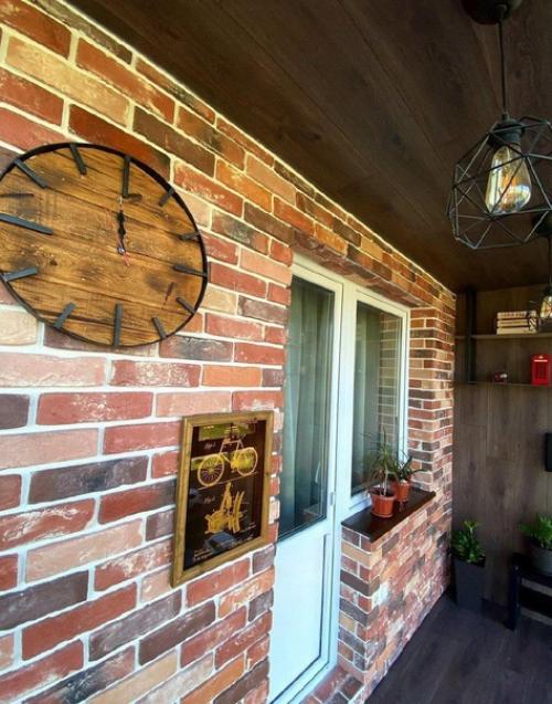 Ремонт лоджии в лофт стиле. 03