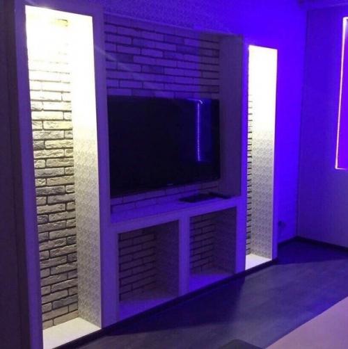 Вариант оформления тв зоны. 05