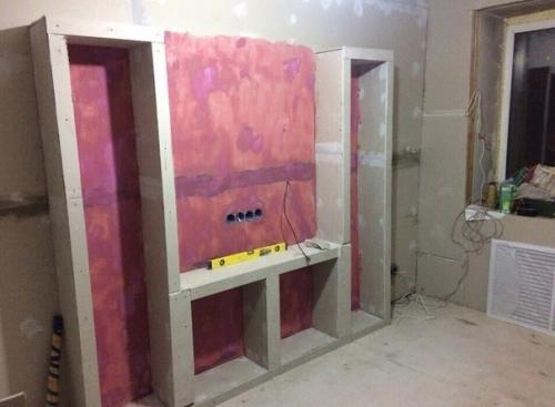 Вариант оформления тв зоны. 01