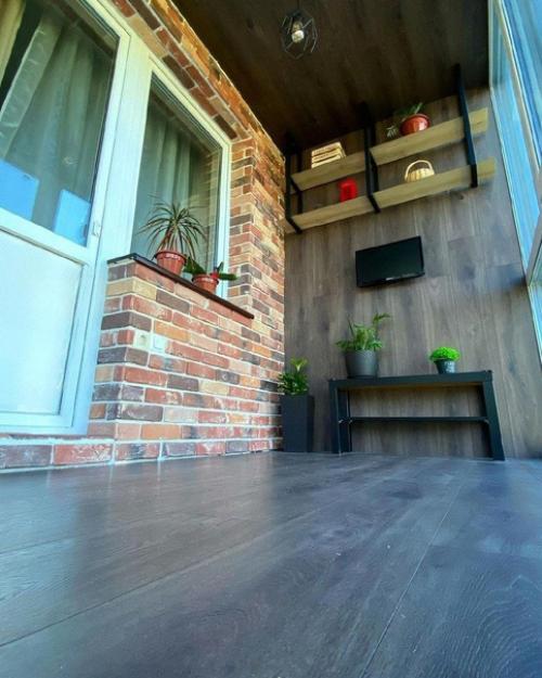 Ремонт лоджии в лофт стиле. 01