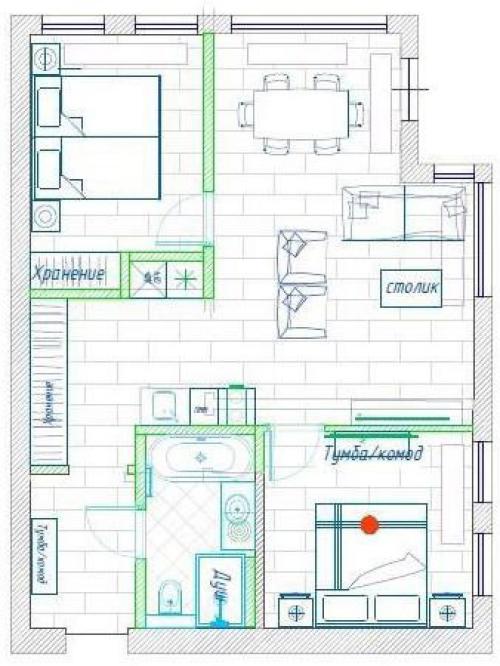 Как вам такой калифорнийский Casual на 46 кв. 06