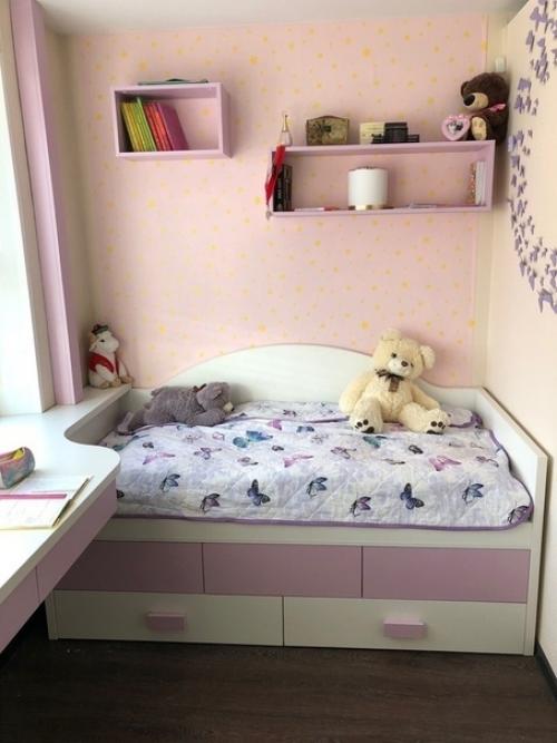 Вариант зонирование комнаты в однушке. 03