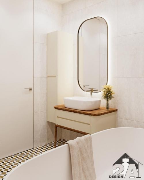 Как удачно выбрали цветовую гамму, совместили разную плитку. 03