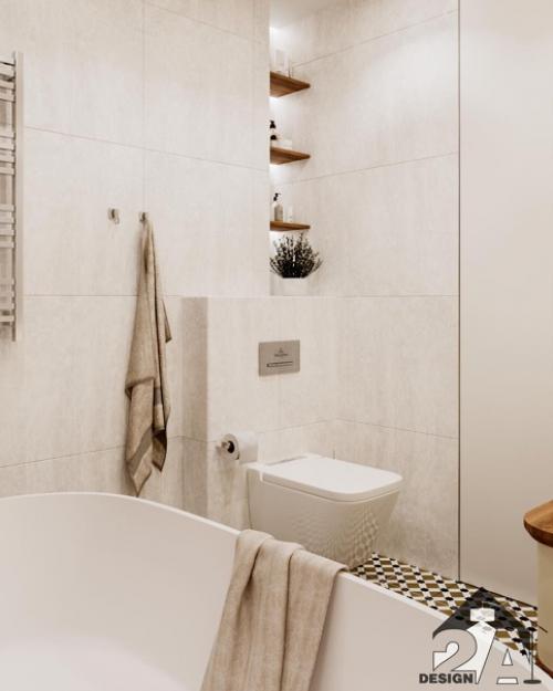 Как удачно выбрали цветовую гамму, совместили разную плитку. 04