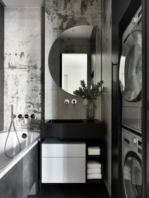 Игра фактур в современном интерьере: квартира 108 м в Москве. 06