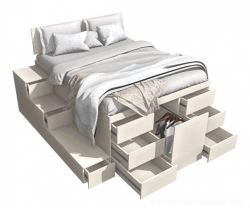 Кровать в нишу - идеальный вариант! 05