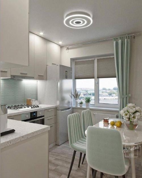 Лишь в том случае, если вы не любите яркие эксперименты в ремонте, то обратите внимание на проект этой кухни.