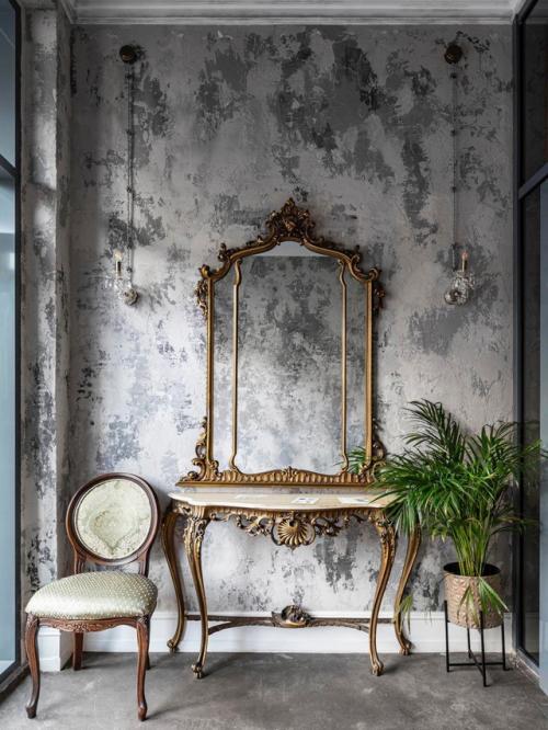 Интерьер в стиле Разрушенного Замка: как соединить роскошь и брутальность. 06