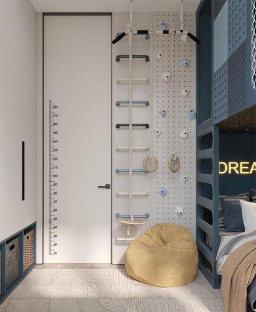 Ух, цветовое решение для детской, конечно, спорное. 06