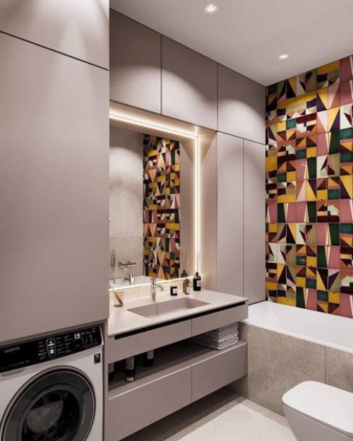 Какой интересный дизайн - проект в небольшой квартире. 06