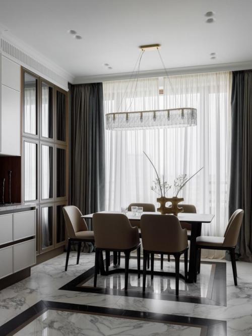 Американская классика в московской квартире площадью 140 м. 04