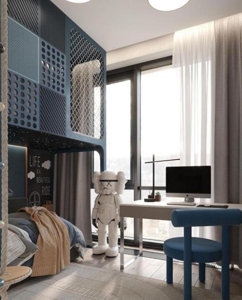 Ух, цветовое решение для детской, конечно, спорное.