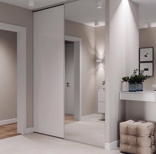 Красивый интерьер просторной кухни - гостиной. 07