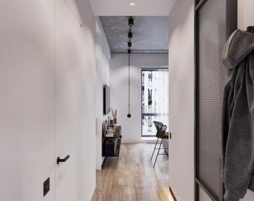 Какой интересный дизайн - проект в небольшой квартире. 05