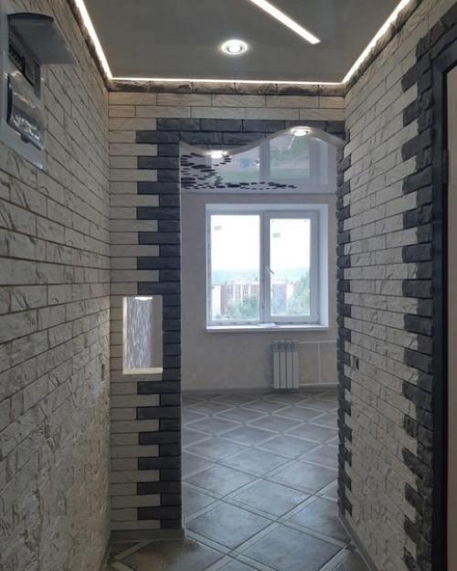 Вот такая идея отделки стен в прихожке от нашей подписчицы. 01