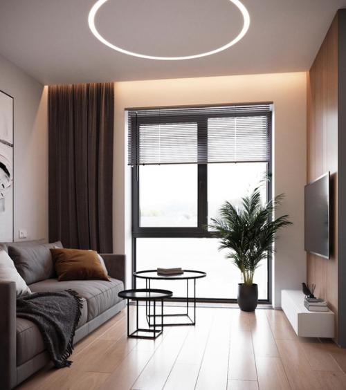 Неоспоримое преимущество этой квартиры, расположенной на 26-м этаже жилого комплекса - впечатляющие виды на индустриальную Москву. 02