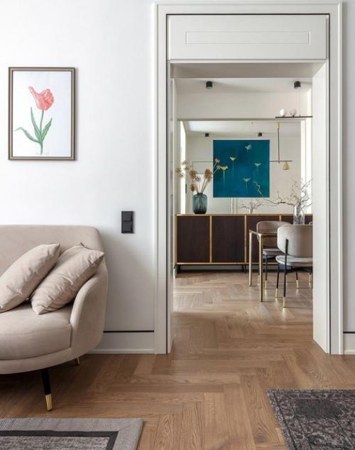 Интерьер квартиры в новом ЖК - работа дизайнера Данары Ахметовой. 01