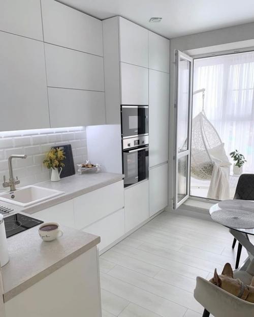 Интерьер квартиры в светлой цветовой гамме. 07