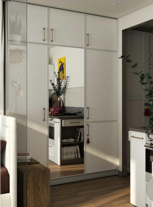 Вместить всё необходимое - задача выполнена а площадь этой квартирки - 20 кв. 01