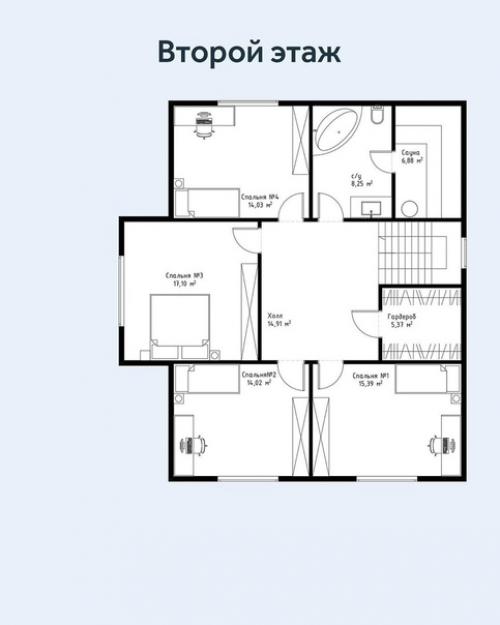 В том случае, если уж строить дом, то такой большой, просторный. 06