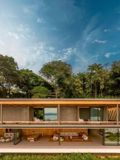 Дом на побережье Ангра - дус - рейс - яркий пример того, как архитектура может стать продолжением природы. 09