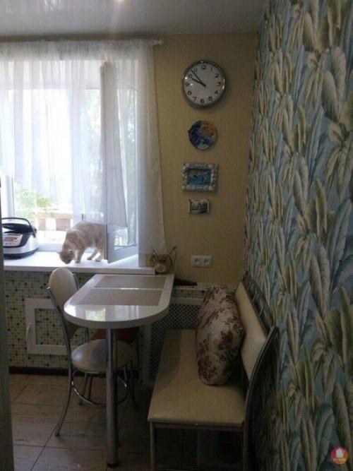 Светлая и уютная кухонька, с ремонтом своими руками. 04